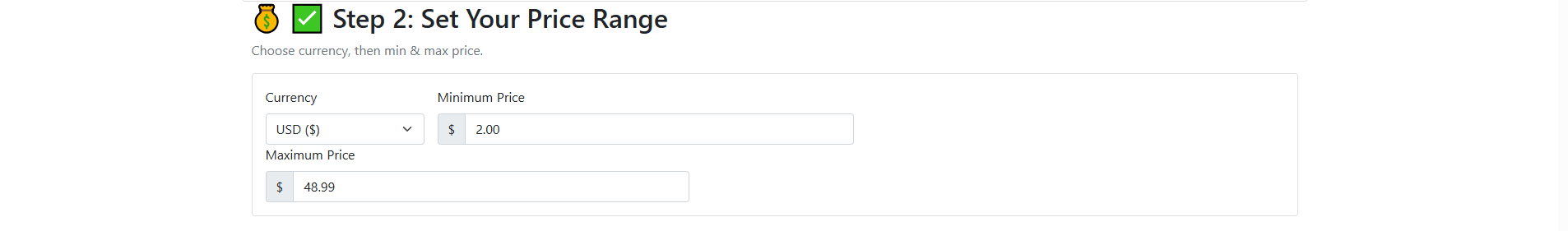 Apply Amazon filters like price range and customer rating